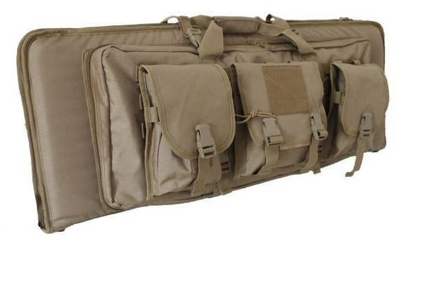 38" Double Rifle Gun Bag with 2 Inside Pockets for Pistols - Military Survivalist