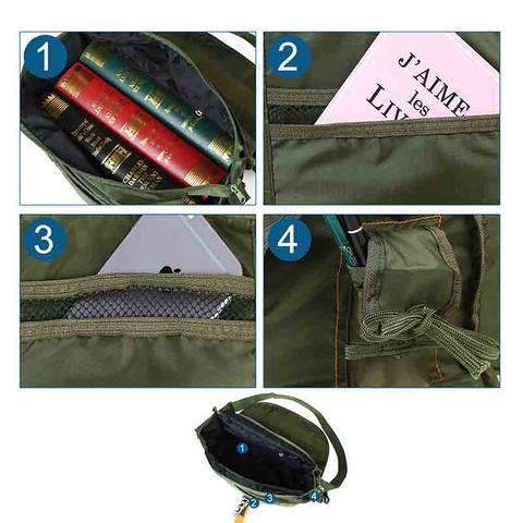 Ultra Lightweight Tactical Parachute Messenger Shoulder Bag - Military Survivalist
