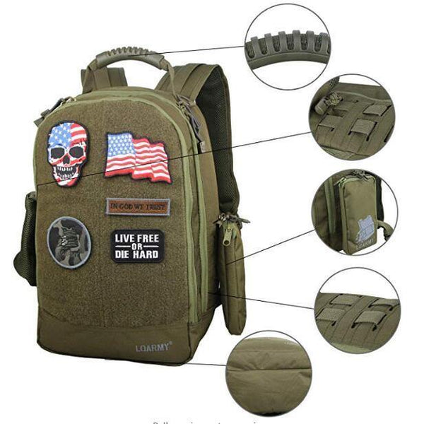 600/PU Waterproof, High Durable Tactical EDC Backpack – Military